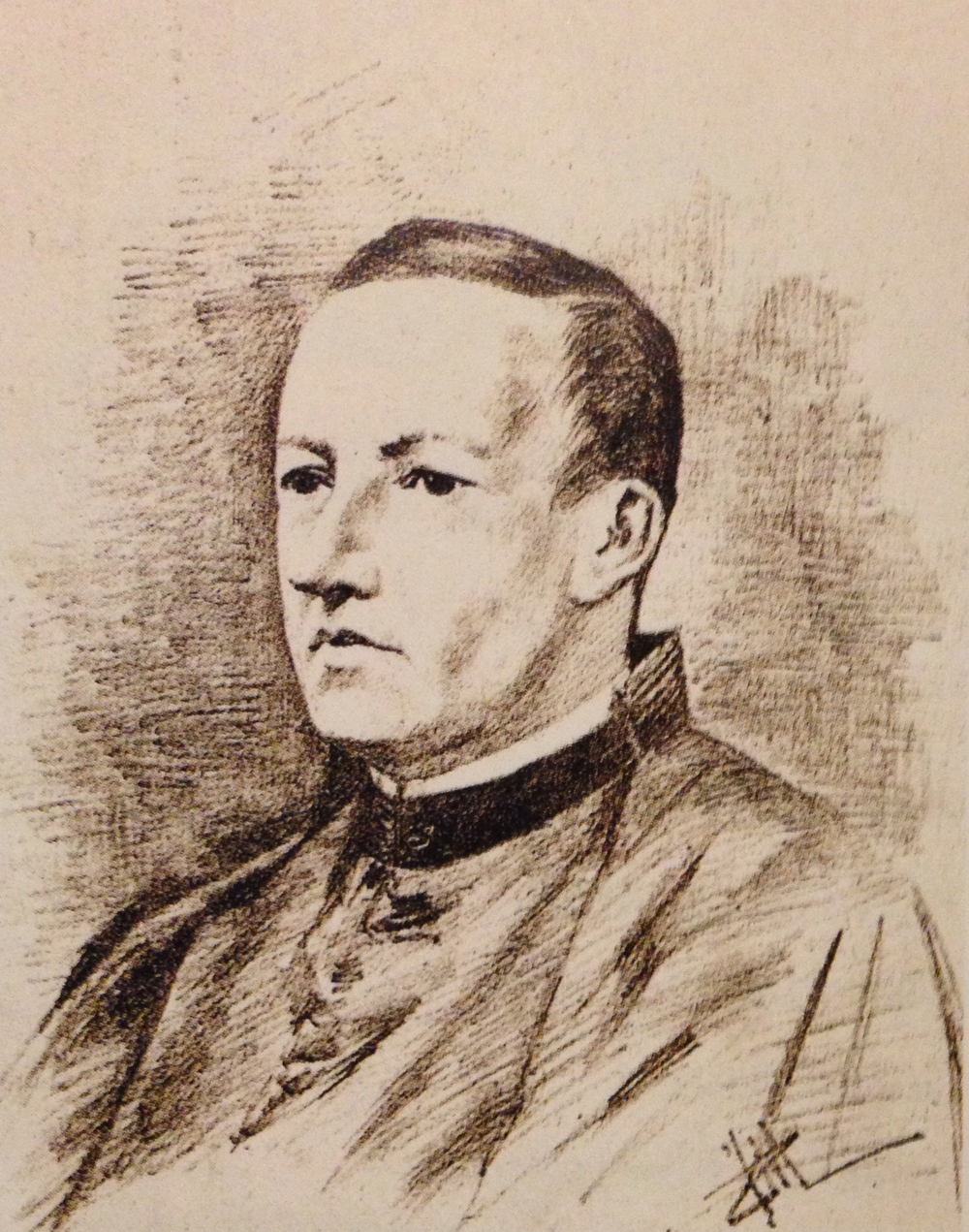 Padre Pedro Pelaez (Black and White)